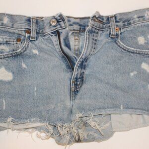 Vintage Levis Jean Shorts Distressed